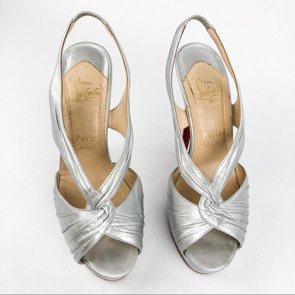 Christian Louboutin | Platform Slingback Heels - Picture 4 of 8